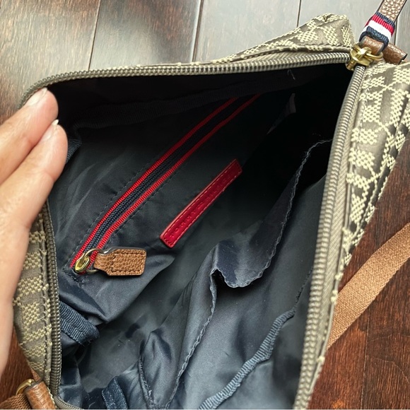 Tommy Hilfiger Crossbody Purse Brown Tan - Picture 7 of 9